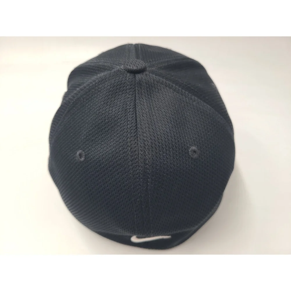 Nike Golf Mustangs Flex Fitted S-M Hat Cap Polyester Casual Logo Men Women Black